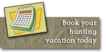 Book your hunting vacation today